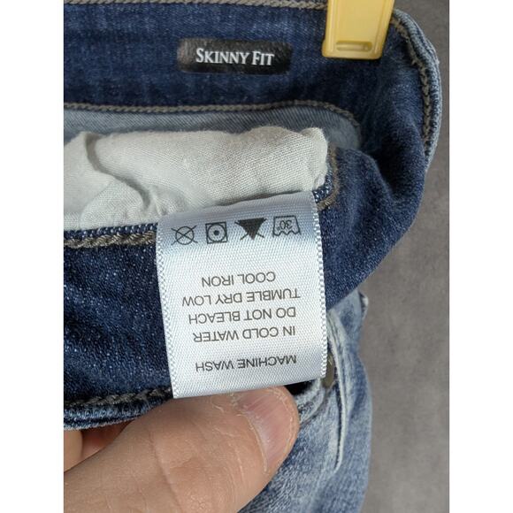 Judy Blue Jeans Womens 9/29 Blue Skinny Fit Stretch Distressed Denim - Picture 11 of 13